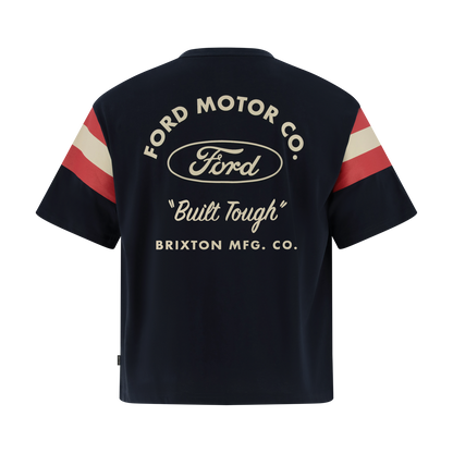 Black t-shirt with Ford Motor Co. branding on a white background