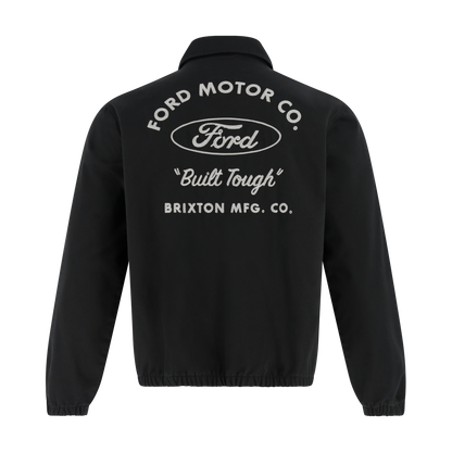 Black jacket with Ford logo and text on a white background
