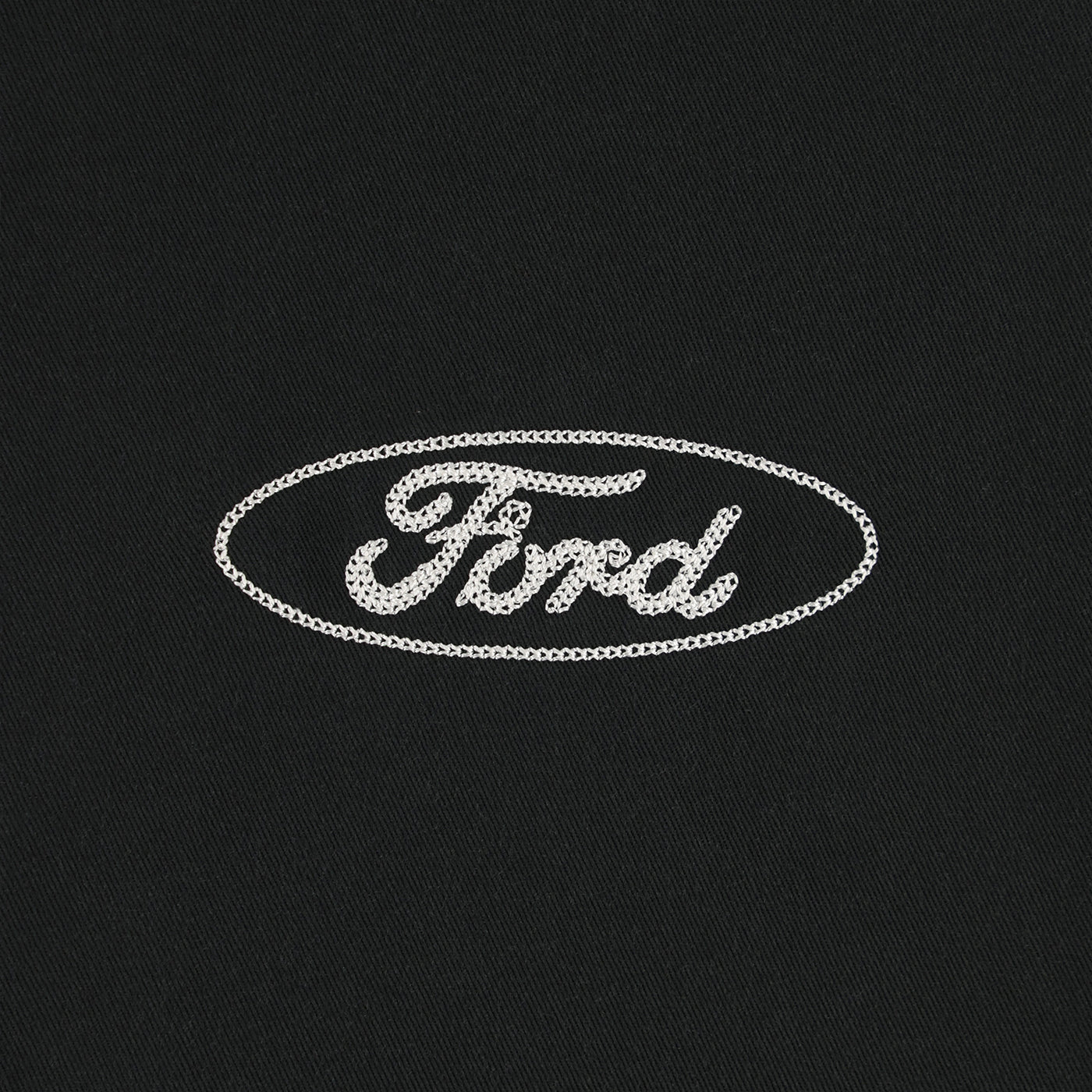 Ford logo on a black background