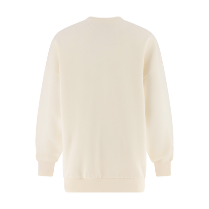 Beige sweater on a white background