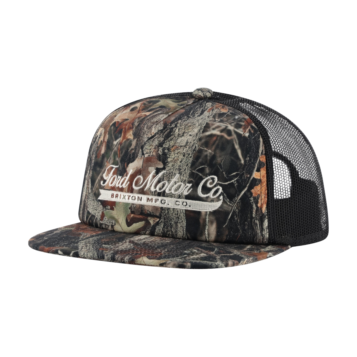 camo ford motor co hat with brixton logo