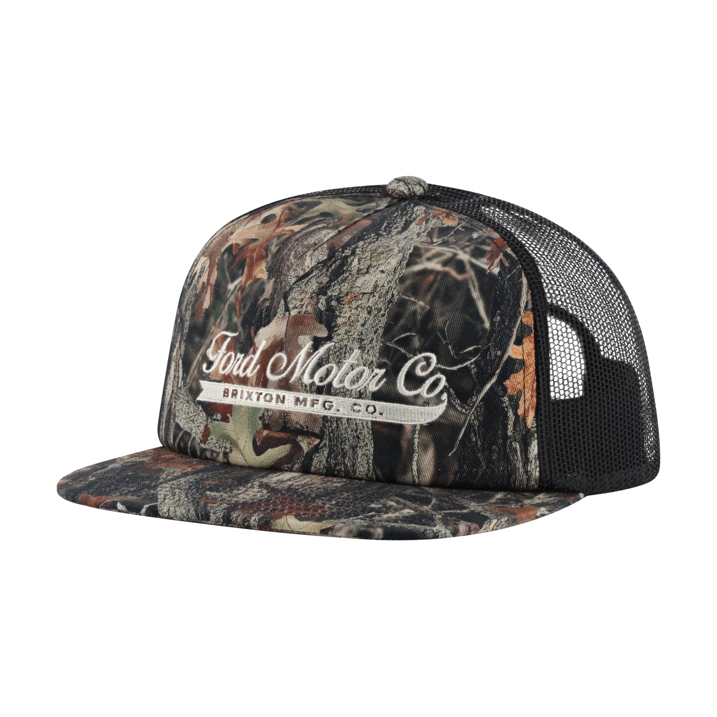 camo ford motor co hat with brixton logo