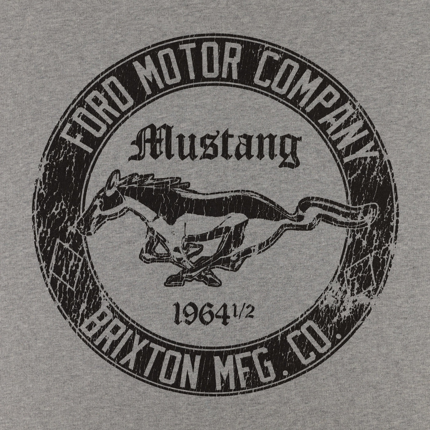 Ford Motor Company Mustang logo on a gray background