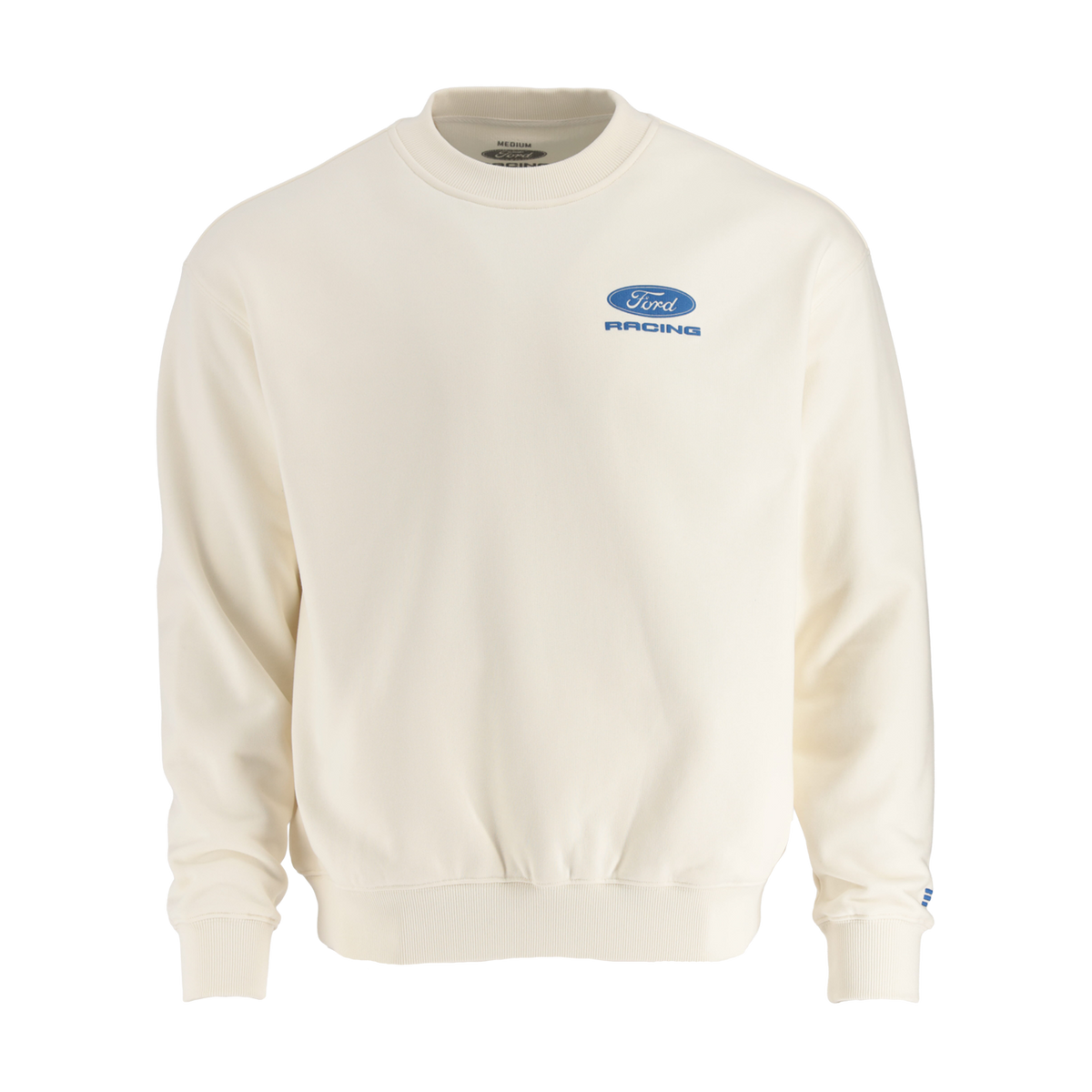 cream Ford racing sweatshirt