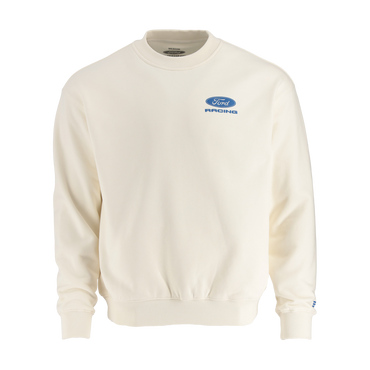 cream Ford racing sweatshirt