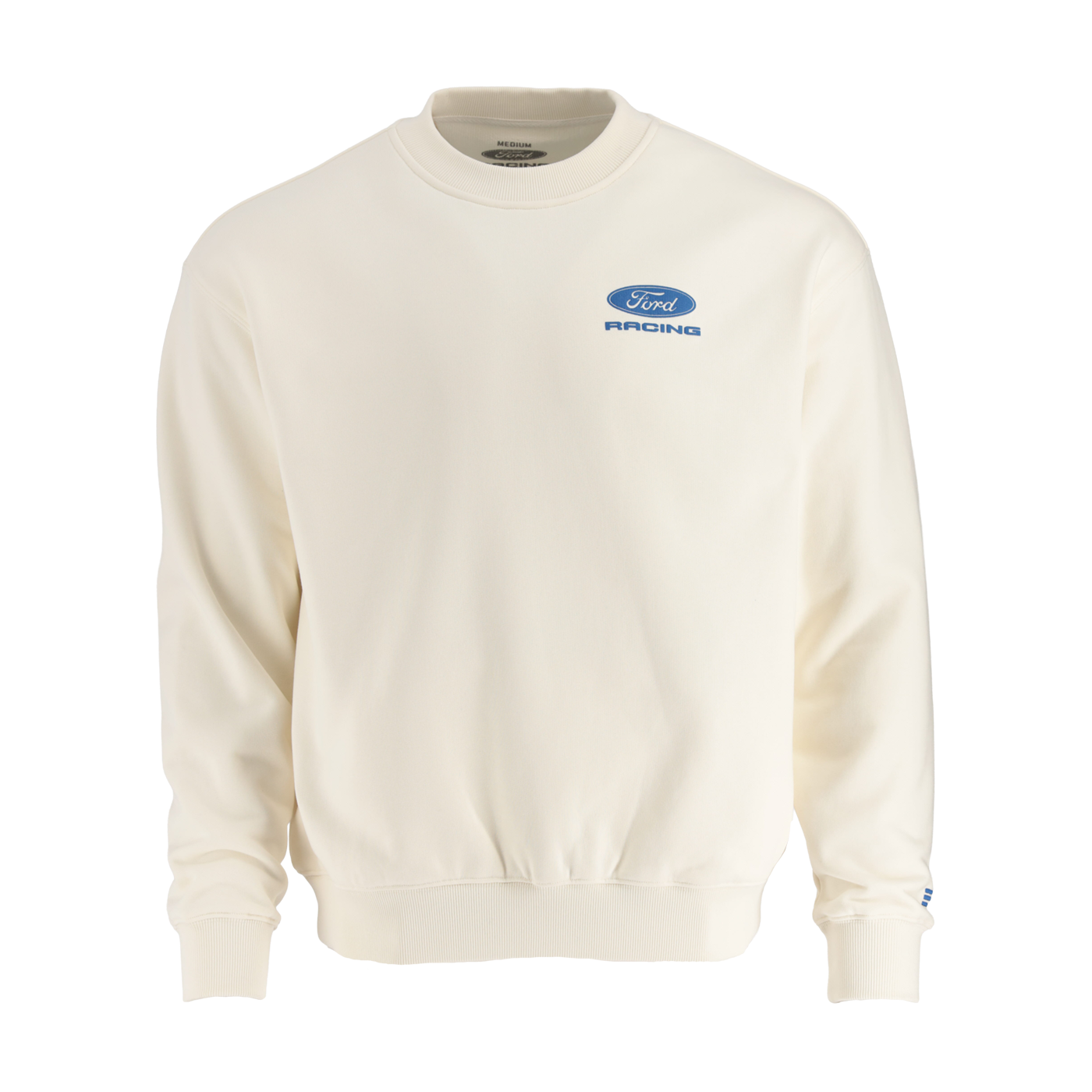 cream Ford racing sweatshirt