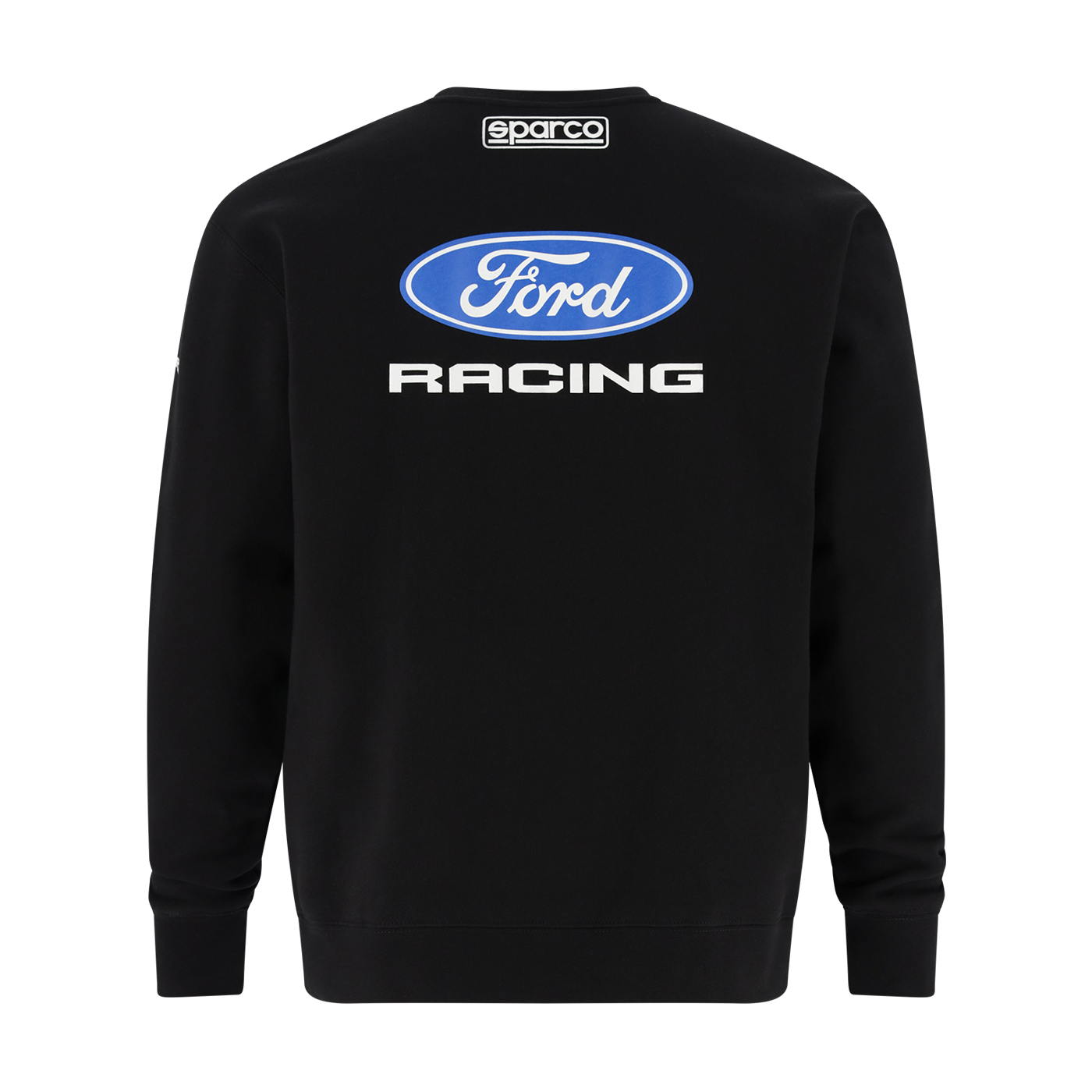 Black sweatshirt with Ford Racing logo on the back, featuring Sparco branding.