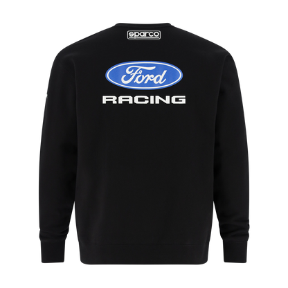 Black sweatshirt with Ford Racing logo on the back, featuring Sparco branding.