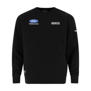 Black sweatshirt with Ford Racing and Sparco logos on a white background