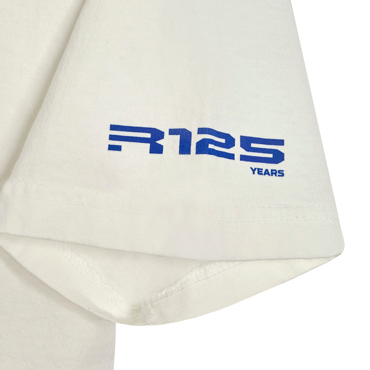 White glove with blue 'R125 YEARS' logo on a white background