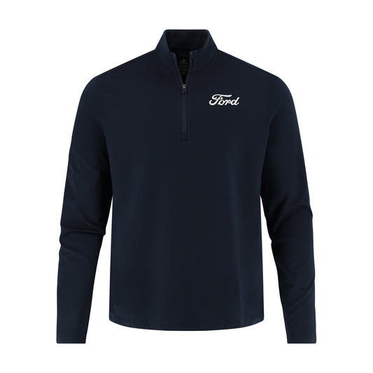 navy blue pullover with Ford logo on a white background