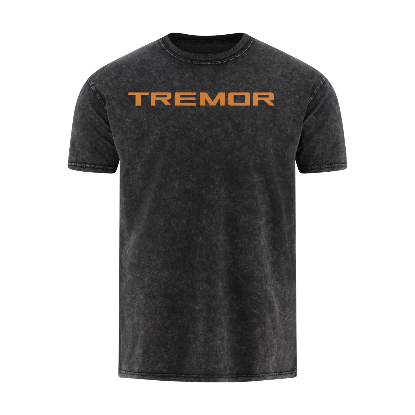 gray washed t-shirt with orange Ford tremor text