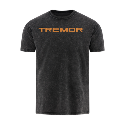 gray washed t-shirt with orange Ford tremor text