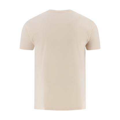 cream t-shirt on a white background