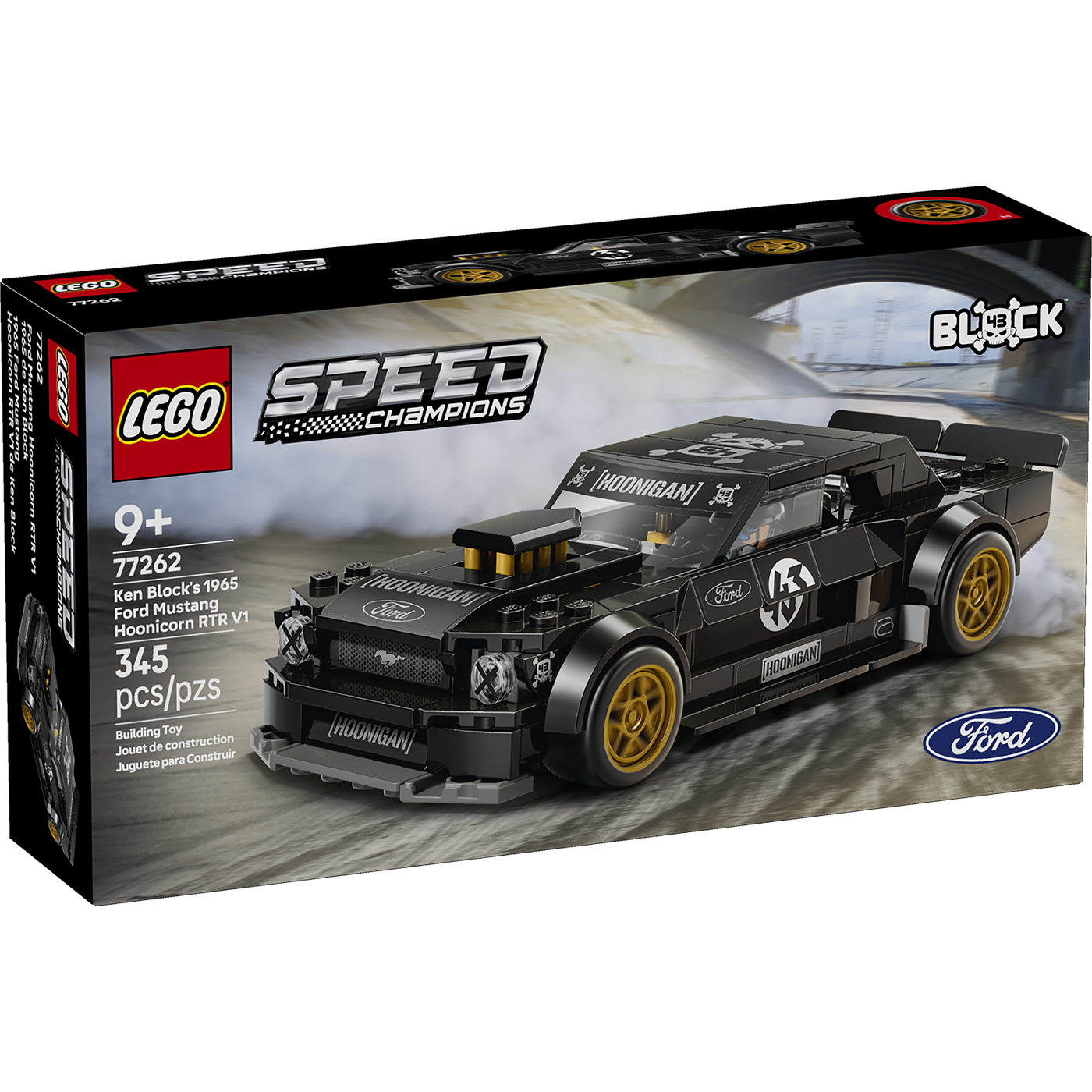 LEGO Speed Champions Ford Mustang Mach 1 model packaging on a white background