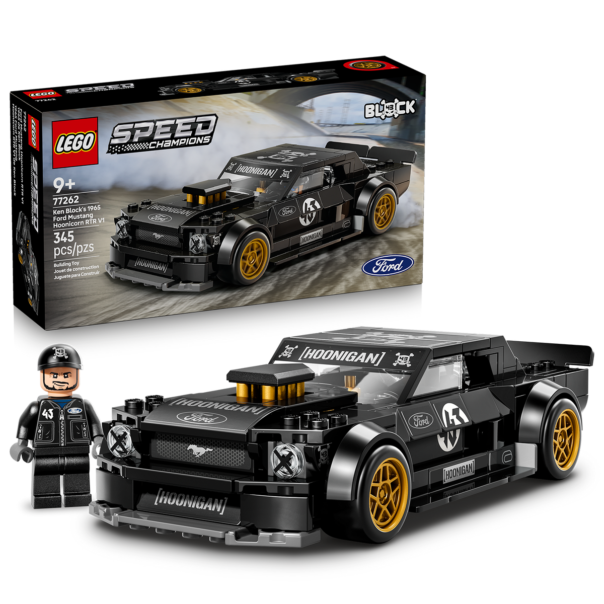 LEGO 1965 black mustang with box