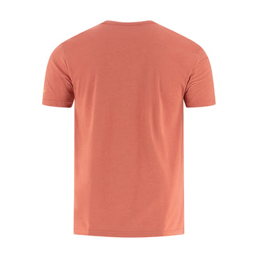 Plain orange t-shirt on a white background