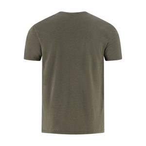 Green t-shirt on a white background