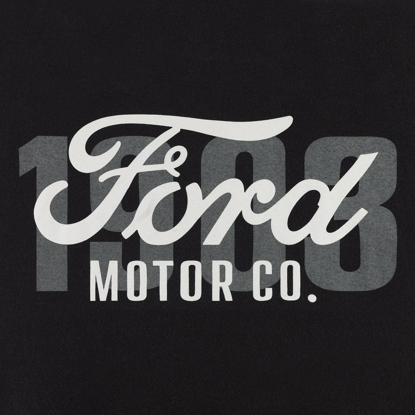 Ford Motor Co logo with '1903' on a black background
