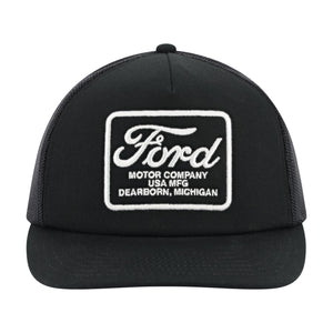 Ford Motor Company dearborn Michigan patch black trucker hat