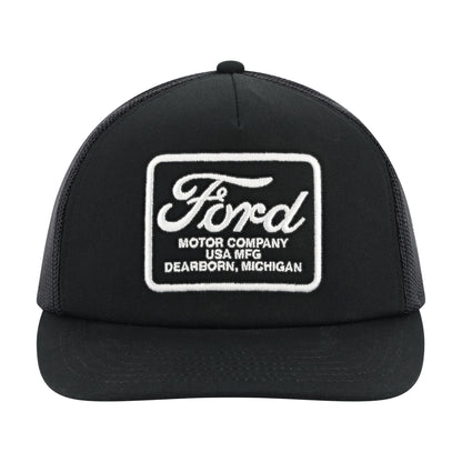 Ford Motor Company dearborn Michigan patch black trucker hat