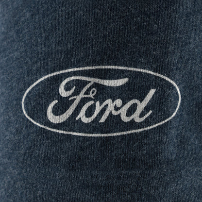 Ford logo on a dark fabric background