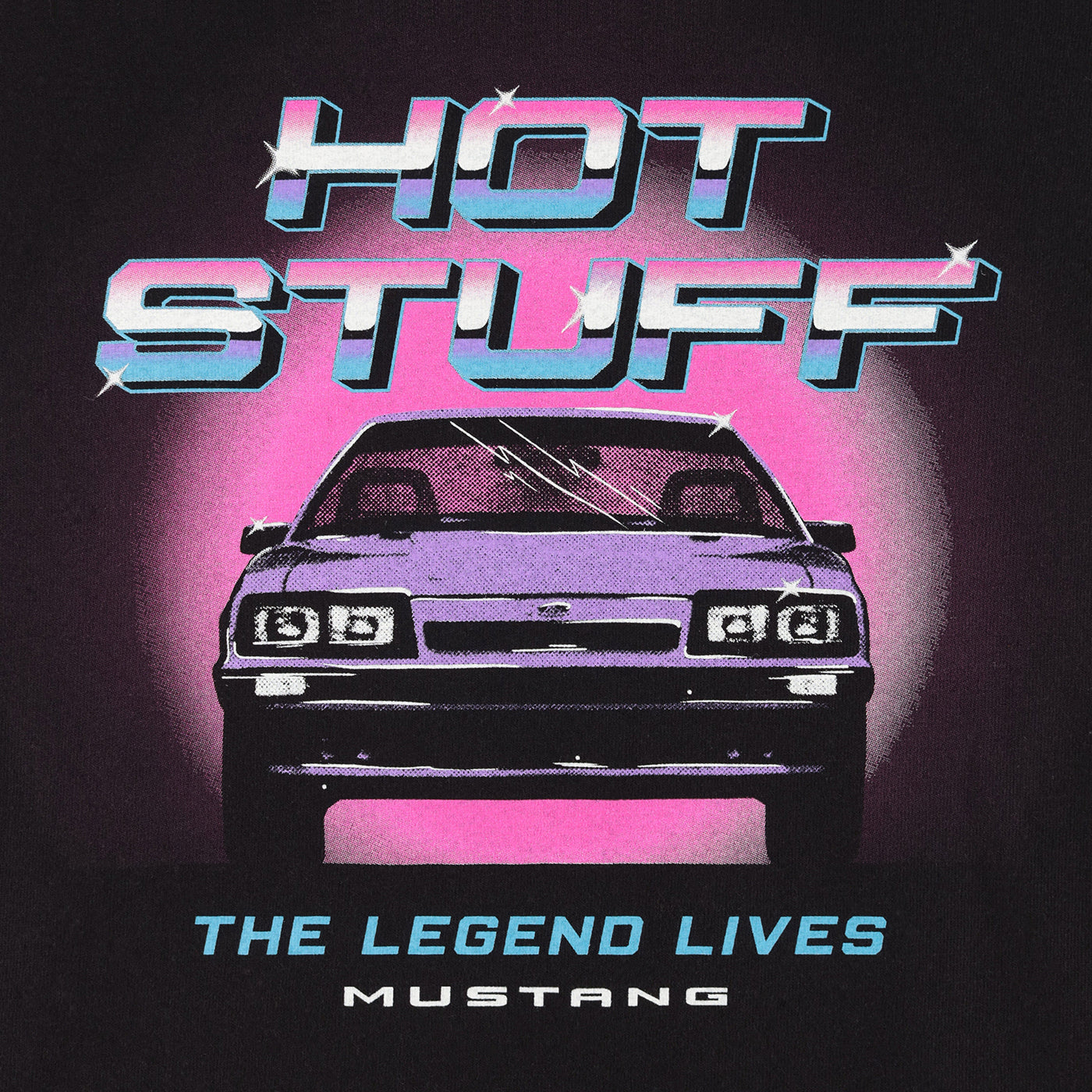 Ford Mustang Womens Hot Stuff Graphic T-Shirt - Ford Merchandise