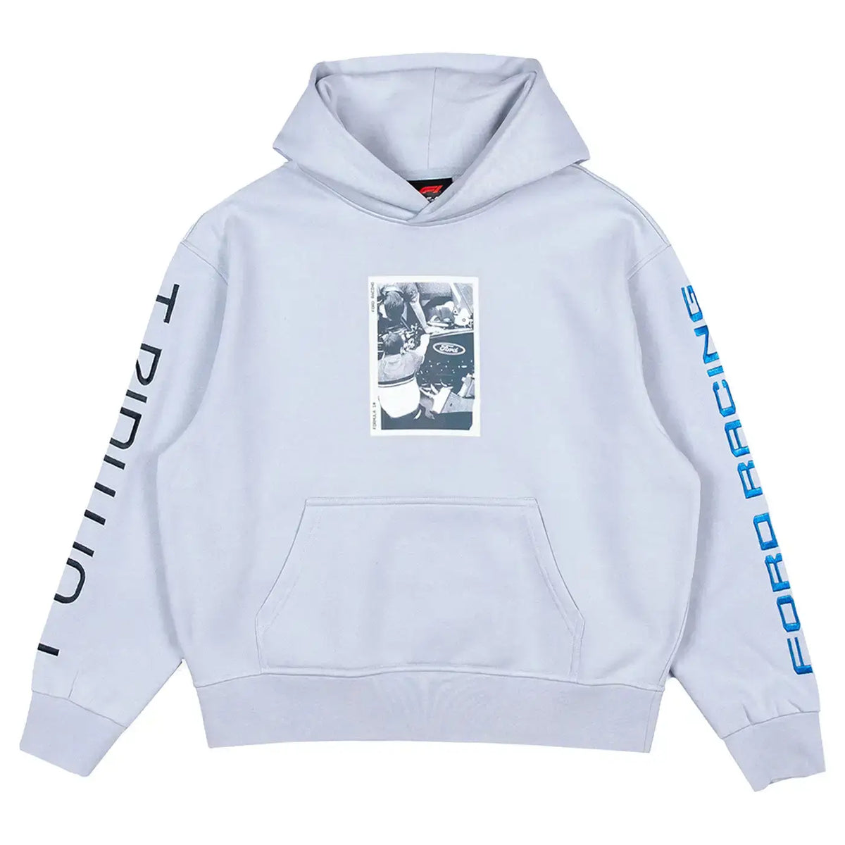 Ford Racing x F1 Womens Blue Vintage Graphic Hoodie