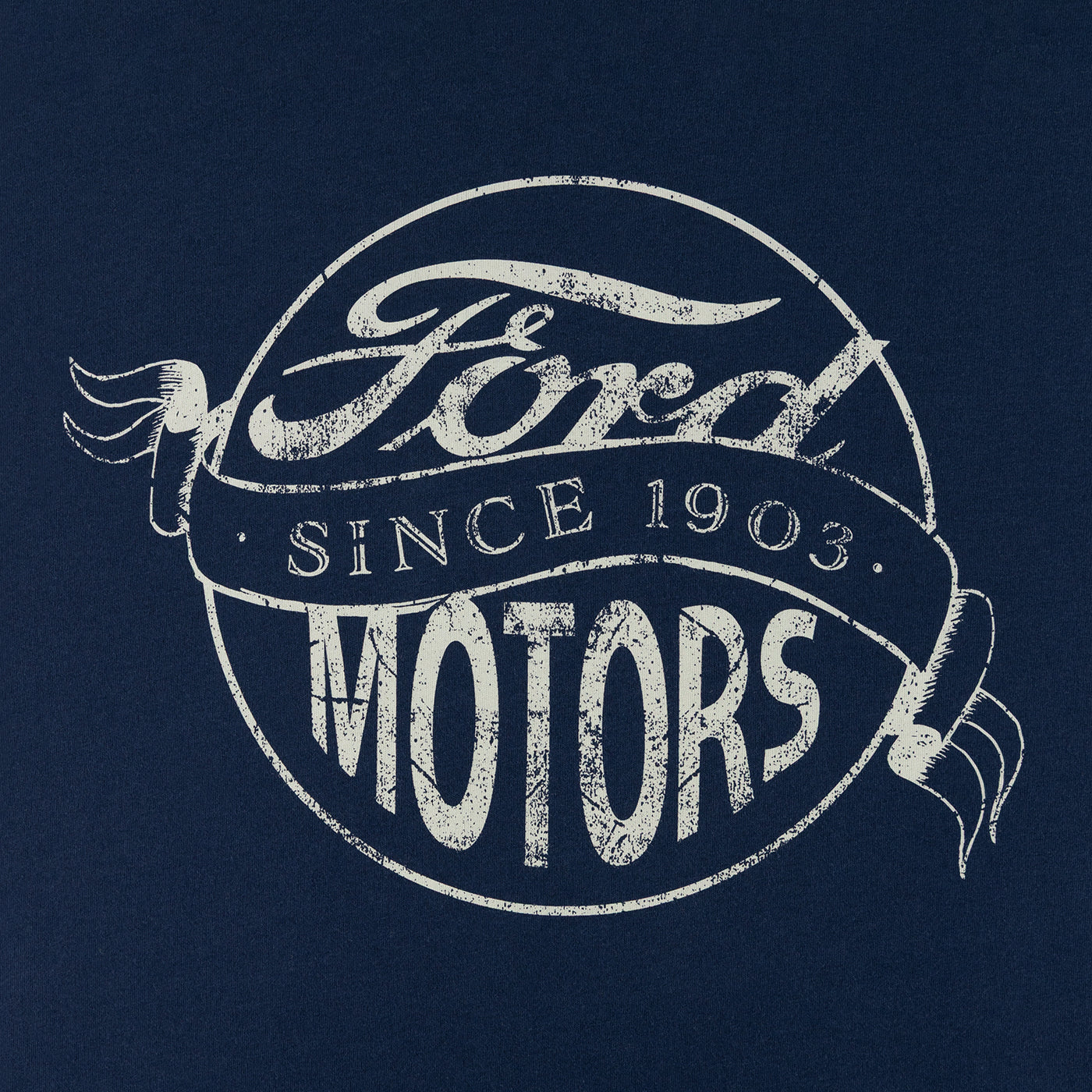 Ford Motors logo with 'Since 1903' on a navy background