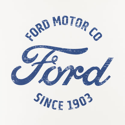 Ford Motor Co logo with 'Since 1903' text on a white background