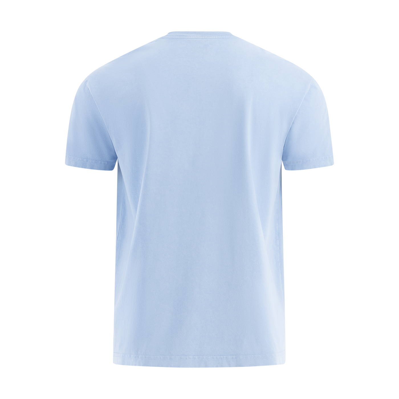Light blue t-shirt on a white background