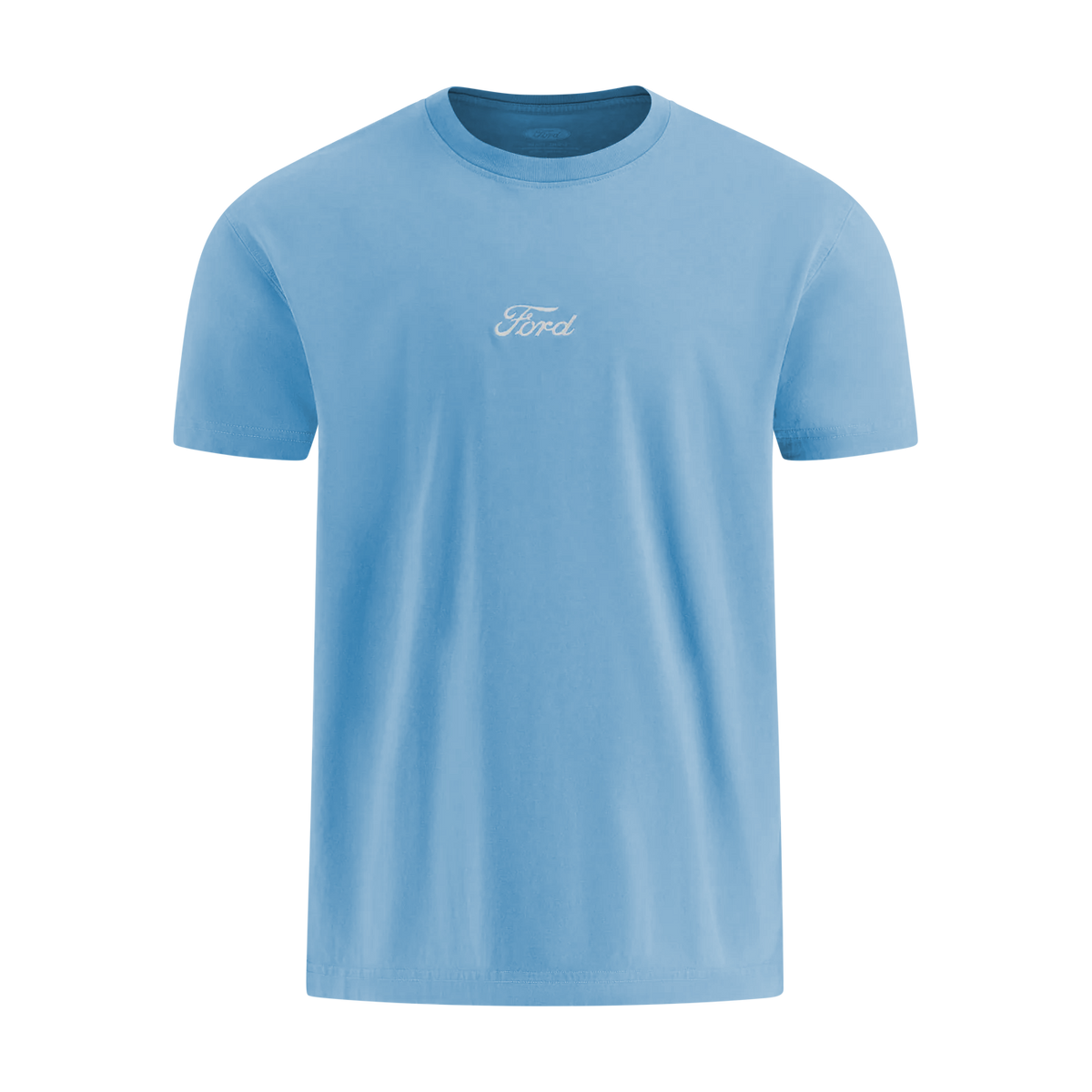 light blue t-shirt with white Ford script