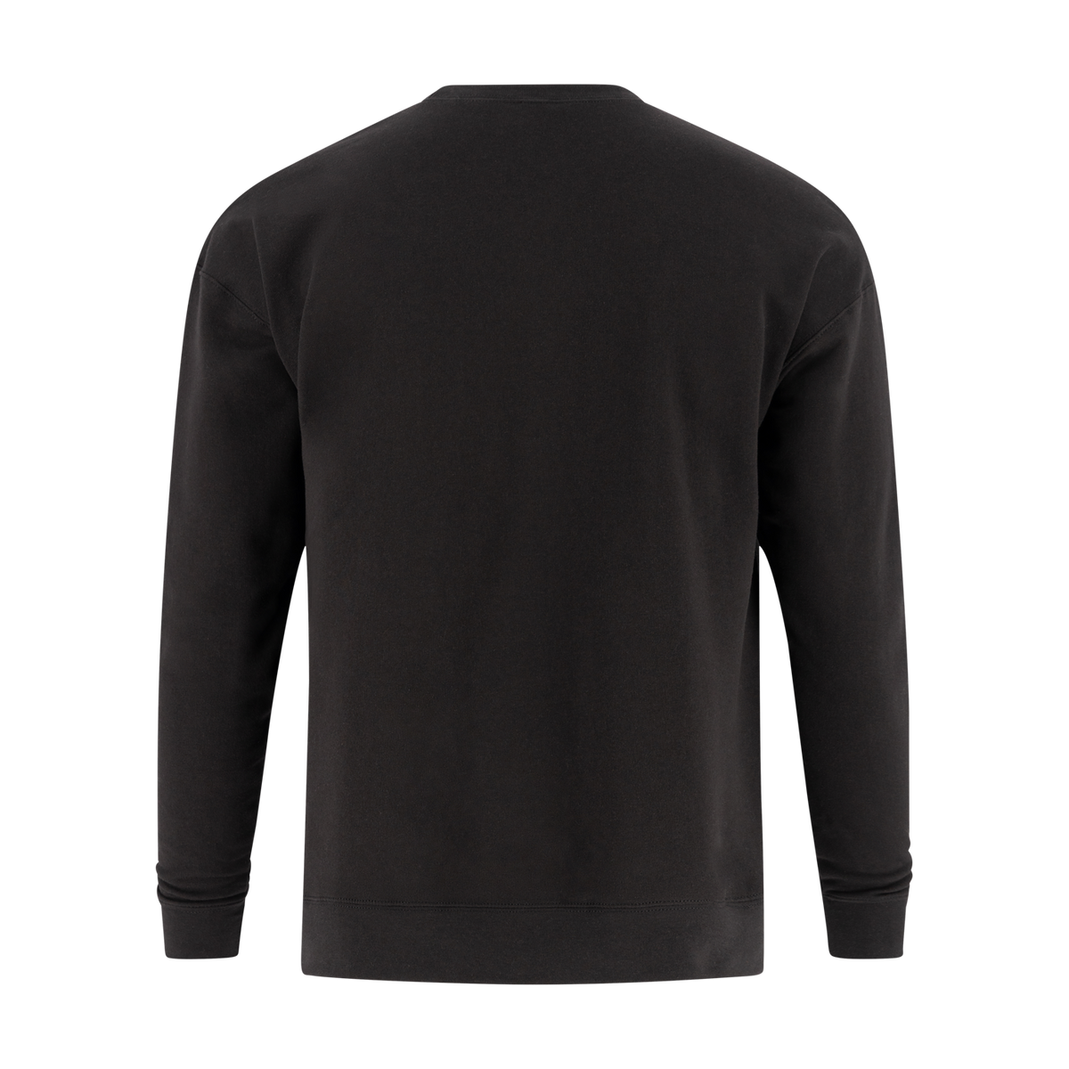 Black sweatshirt on a white background