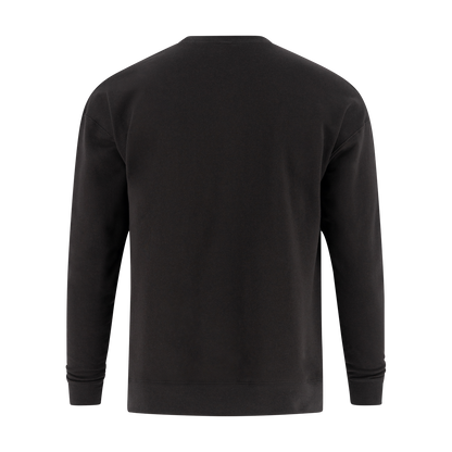 Black sweatshirt on a white background