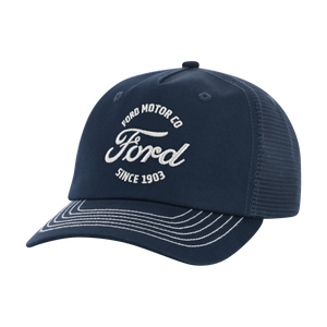 Navy blue cap with Ford logo and text on a white background
