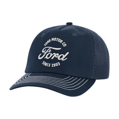 Navy blue cap with Ford logo and text on a white background