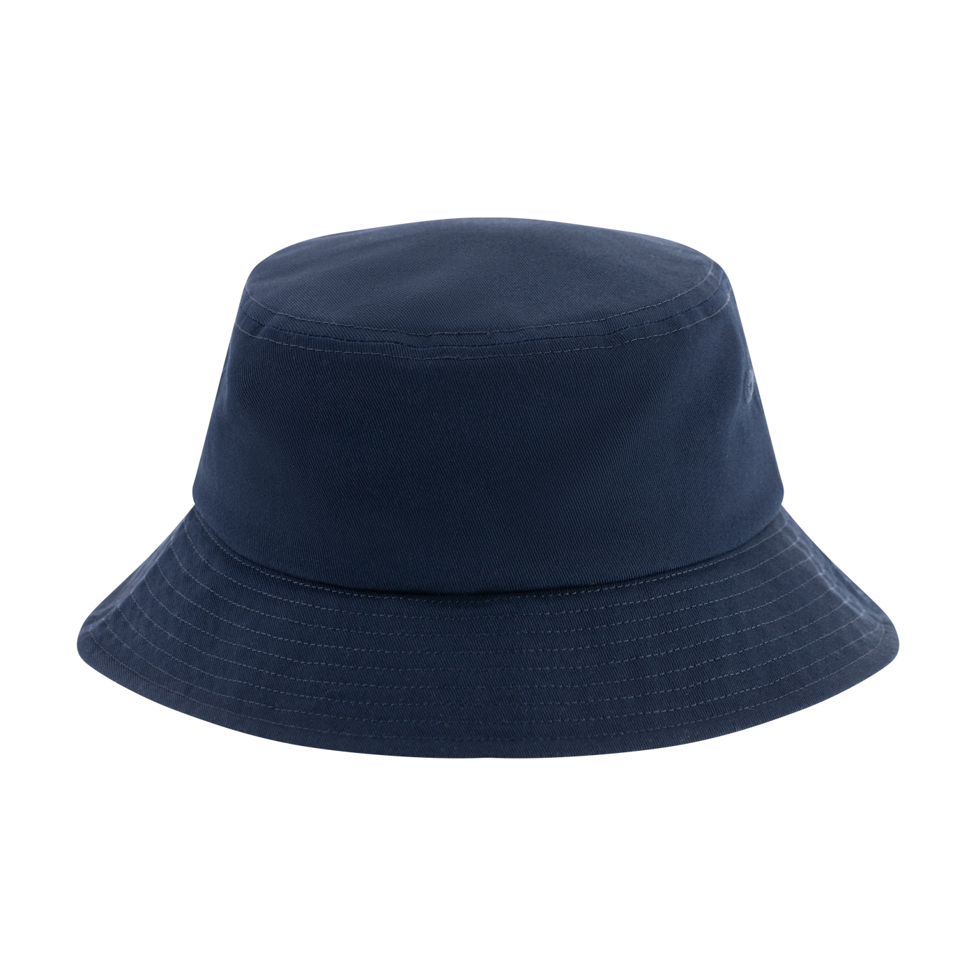 Navy blue bucket hat on a white background