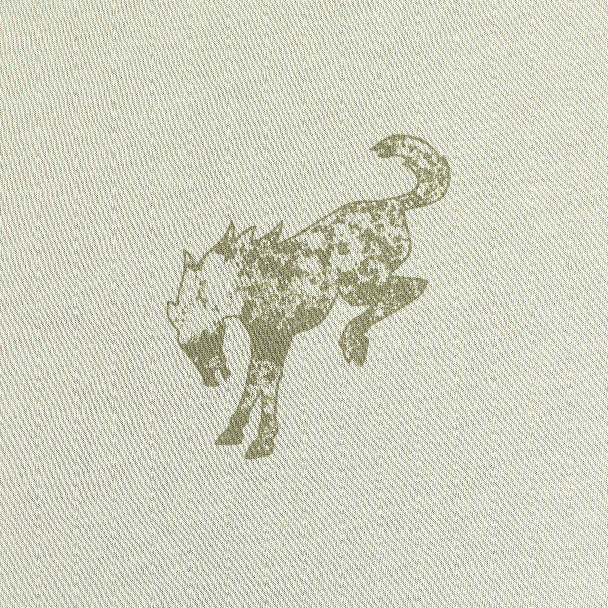 Silhouette of a horse on a textured beige background