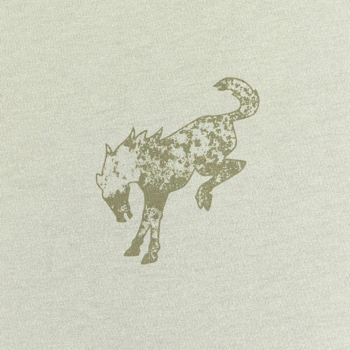 Silhouette of a horse on a textured beige background