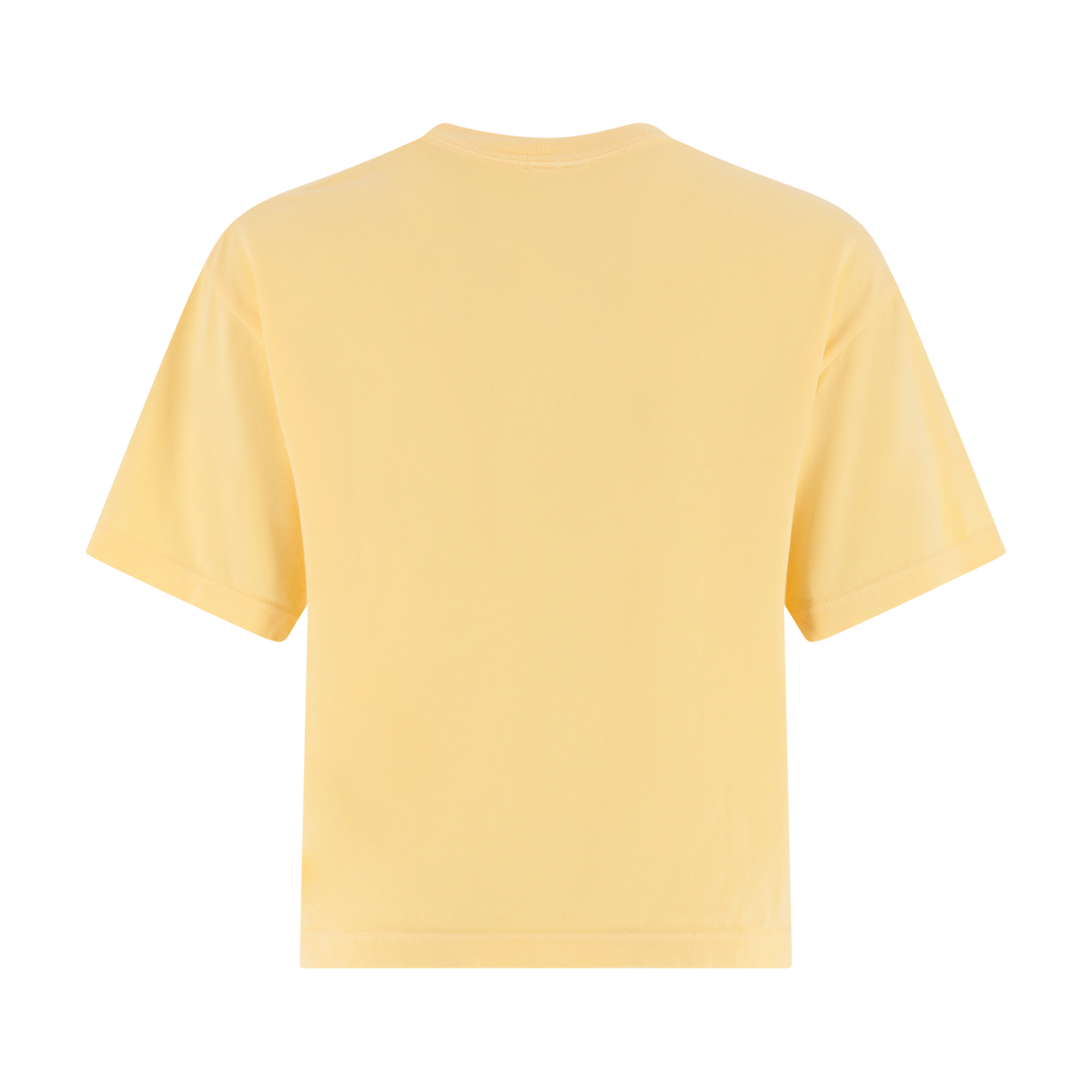 Yellow t-shirt on a white background