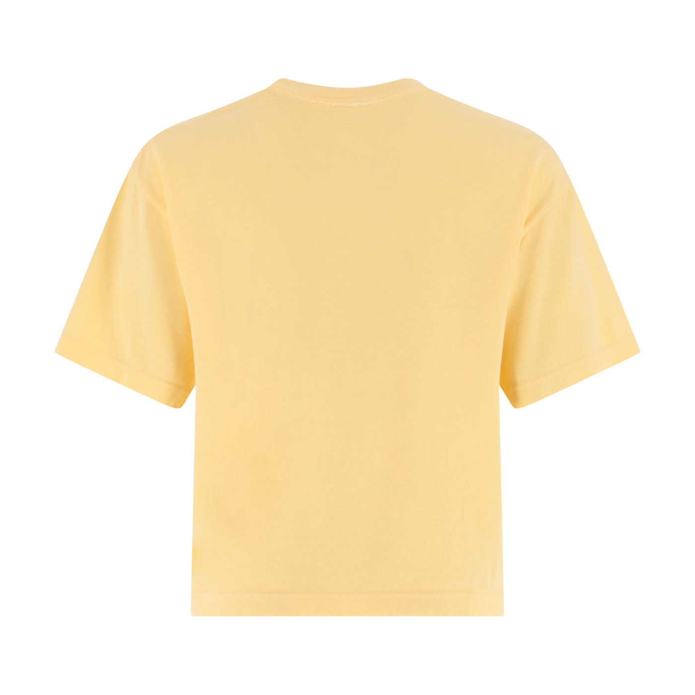 Yellow t-shirt on a white background