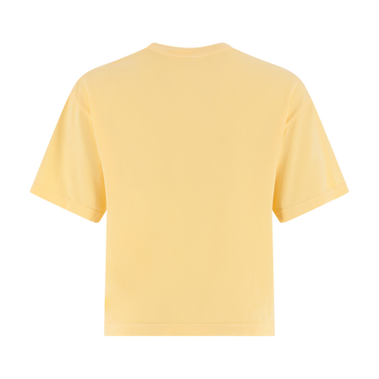 Yellow t-shirt on a white background