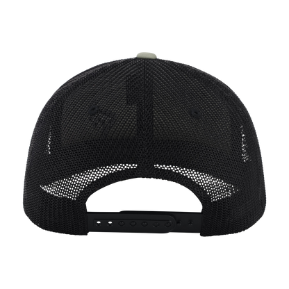 Black mesh cap on a white background