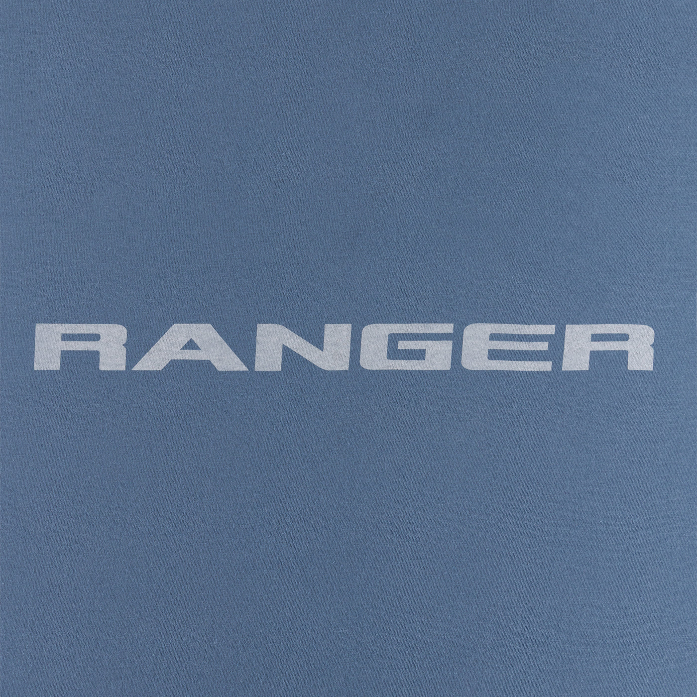 Text 'RANGER' printed on a blue background