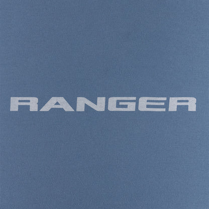 Text 'RANGER' printed on a blue background