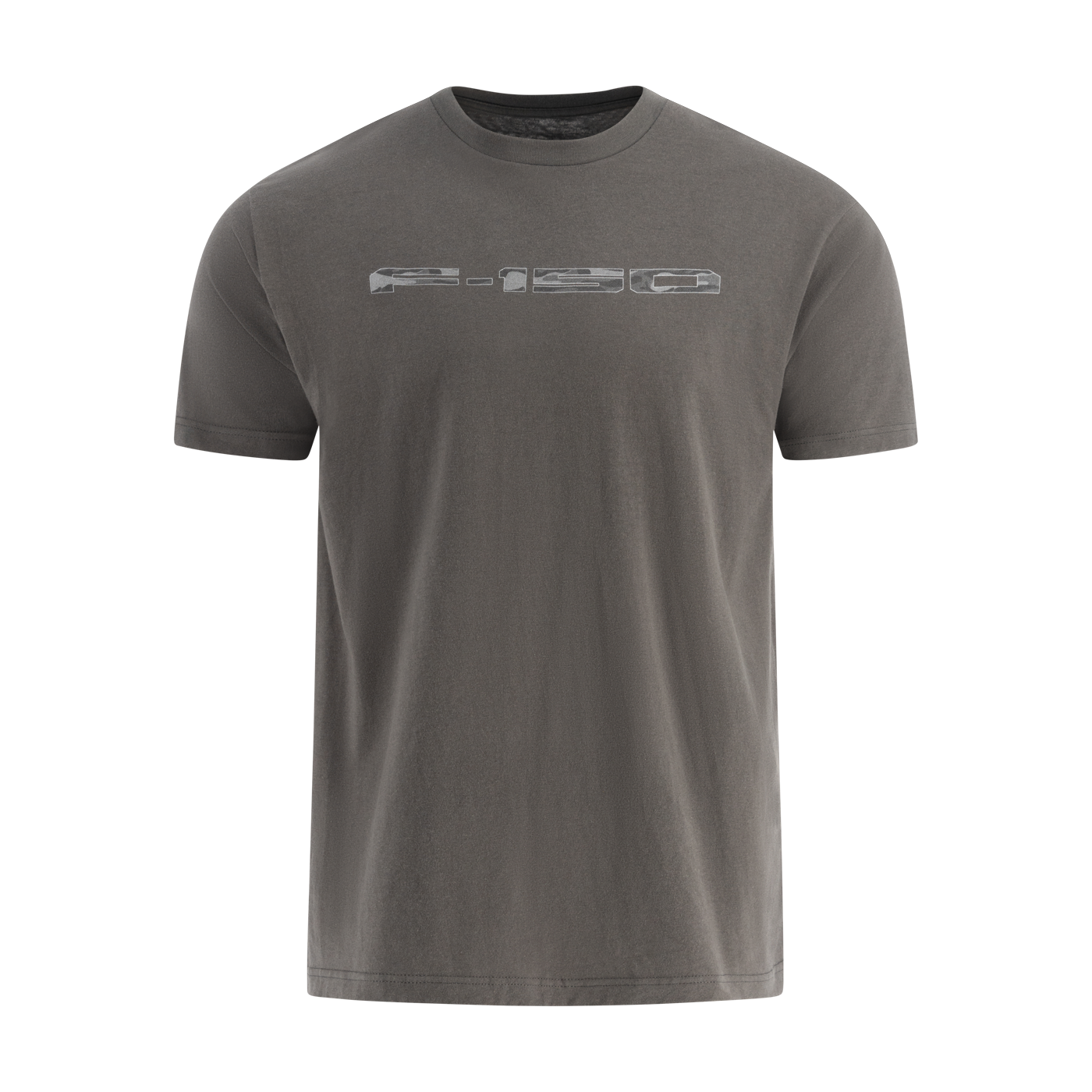 gray shirt with a camo f-150 logo