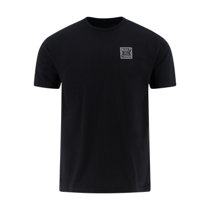 black t-shirt with a build ford tough logo