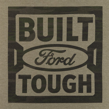 Ford logo with 'Built Ford Tough' text on a green background