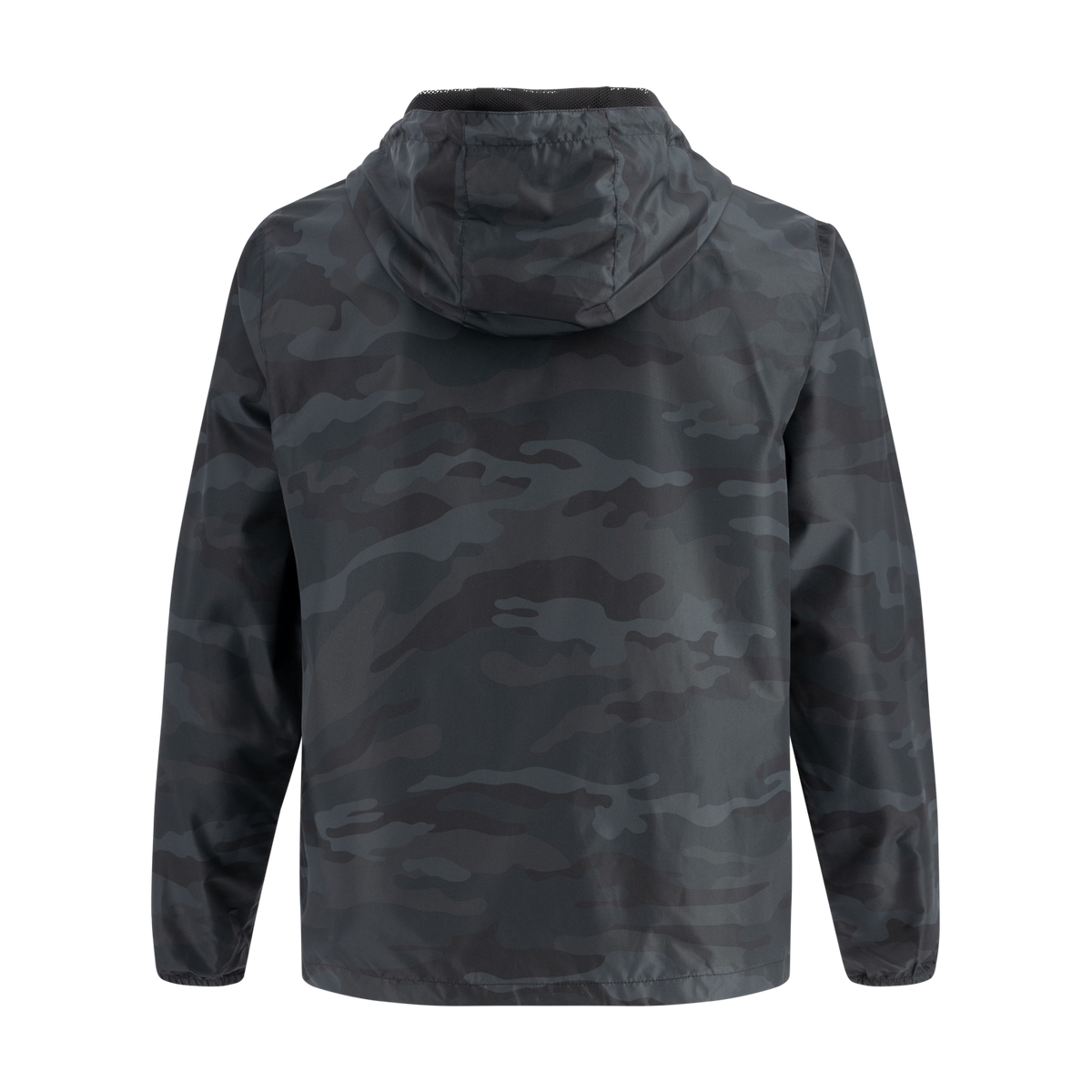 Dark camouflage jacket on a white background