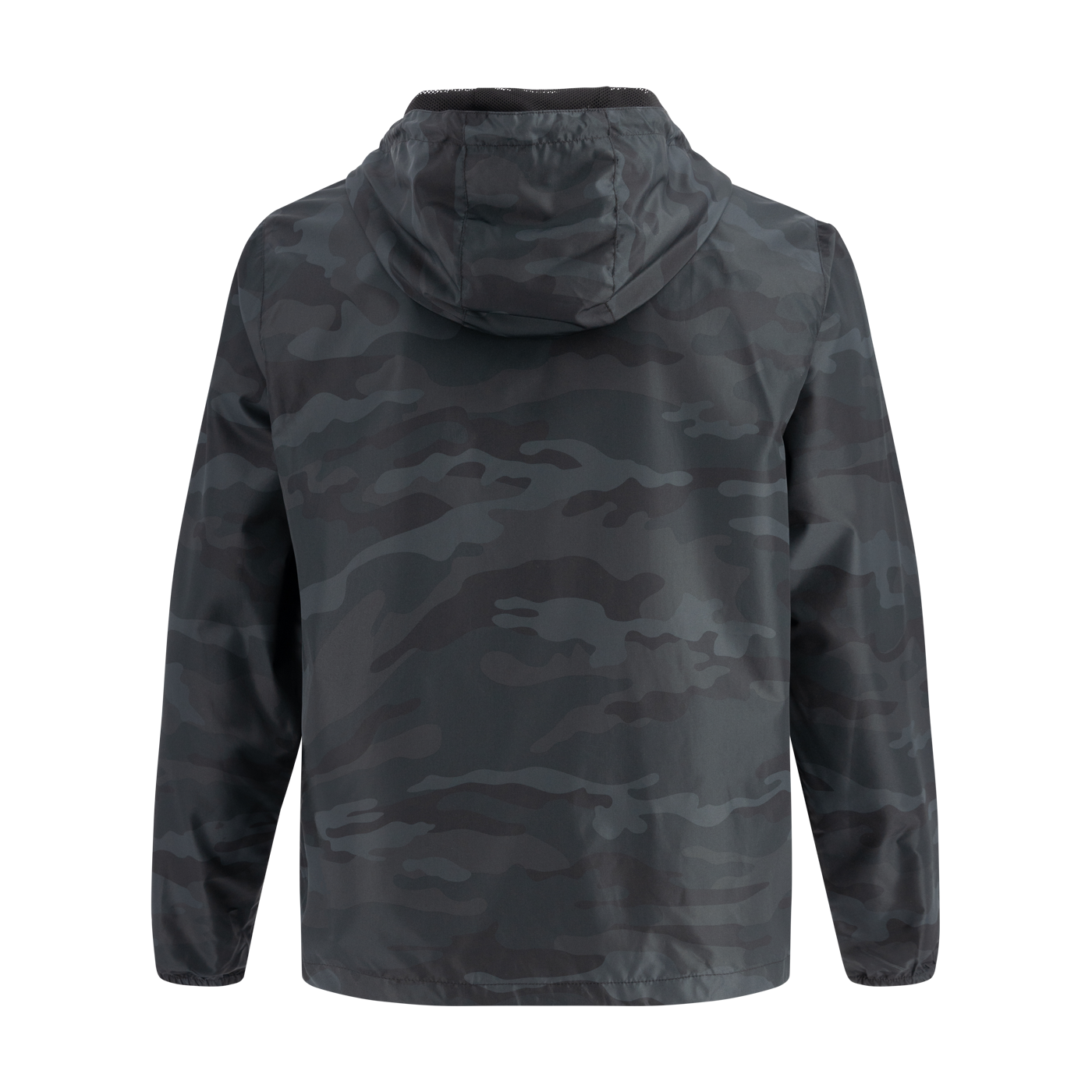 Dark camouflage jacket on a white background